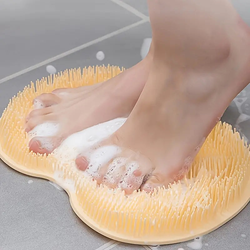 1pc Bath Exfoliating Pad, Bathroom Washing Pad, Shower Foot Scrubber Mat, Shower Cleaning Tools