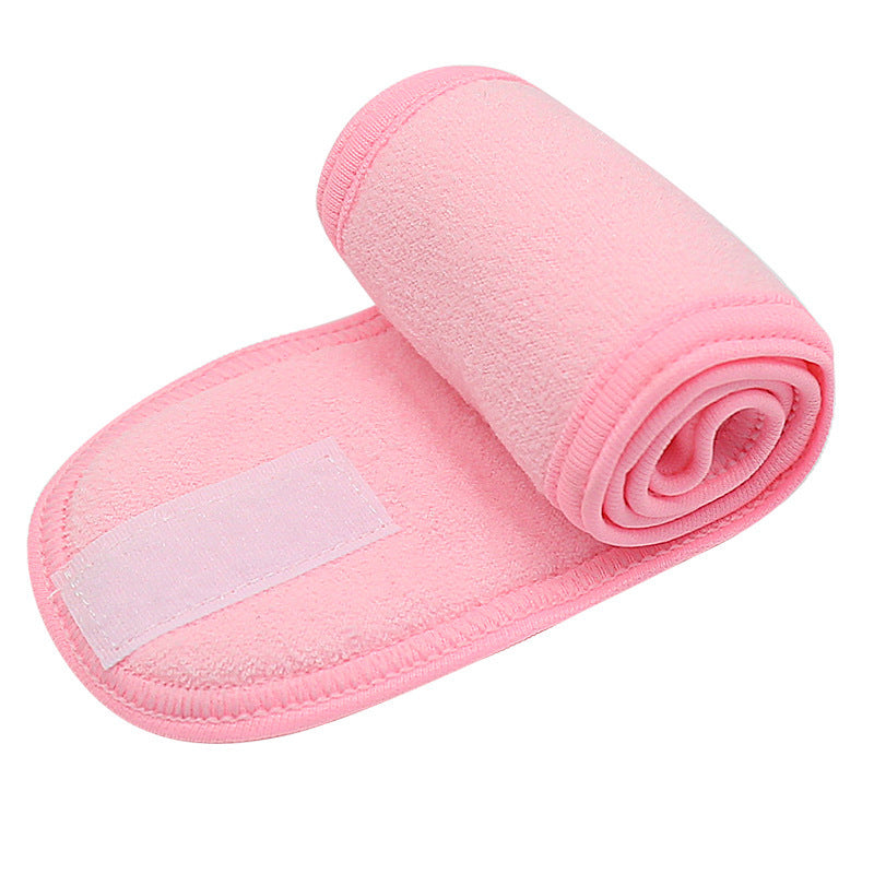 Solid Color Headband Adjustable Wide Hair Band Yoga Spa Bath Shower Makeup Wash Face Cosmetic Headband For Women Make Up Accessories