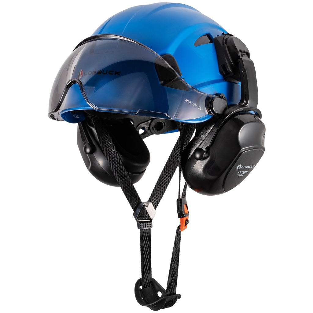 1 protetor auricular de 30 decibéis com redução de ruído, capacete de segurança para construção estilo americano