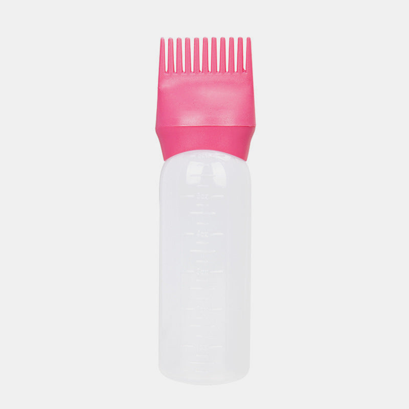 120ml Squeeze Applicator Bottle For Hair Oil, Plastic Hair Dye Bottle, Root Comb Bottle Hair Coloring Dyeing Bottle Hairdressing Styling Tool