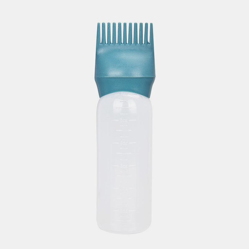 120ml Squeeze Applicator Bottle For Hair Oil, Plastic Hair Dye Bottle, Root Comb Bottle Hair Coloring Dyeing Bottle Hairdressing Styling Tool