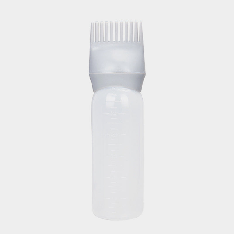 120ml Squeeze Applicator Bottle For Hair Oil, Plastic Hair Dye Bottle, Root Comb Bottle Hair Coloring Dyeing Bottle Hairdressing Styling Tool