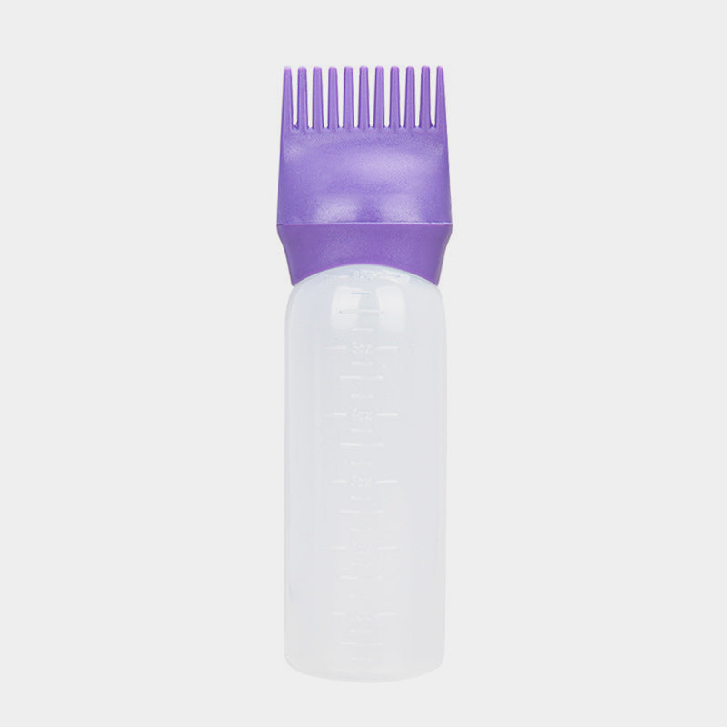 120ml Squeeze Applicator Bottle For Hair Oil, Plastic Hair Dye Bottle, Root Comb Bottle Hair Coloring Dyeing Bottle Hairdressing Styling Tool