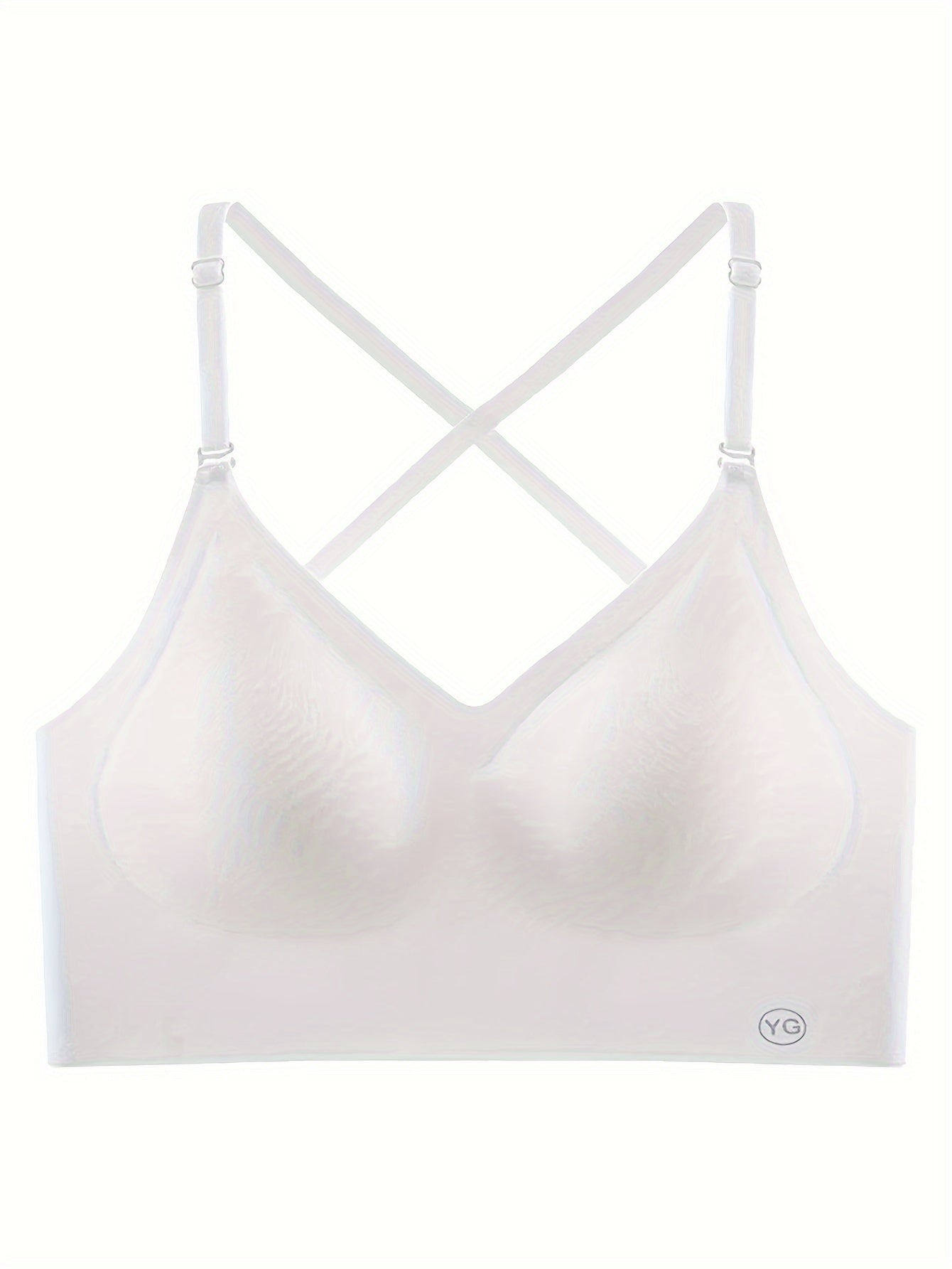 2pcs Seamless U-Backless Sports Bra Set, Breathable Comfortable Crop Top With Adjustable Straps For Yoga And Fitness