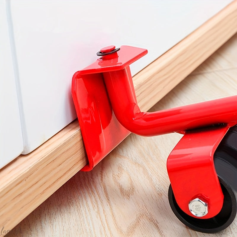 Set Of 5, Furniture Lifter, 9.91cm X 7.8cm Furniture Slides Kit, Furniture Move Roller Tools, 360 Degree Rotatable Pads, Easily Redesign And Rearrange Living Space Sofa Easy, Plastic And Carbon Steel