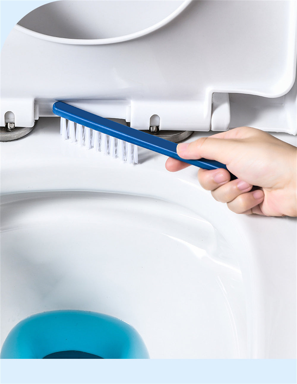 360° Silicone TPR Toilet Brush And Holder Set, Bathroom Cleaning Brush Kit with Wall Mount And Floor Standing Options, Interior Decoration-Compatible, Universal Brush Head Design RV Toilet Spare Parts