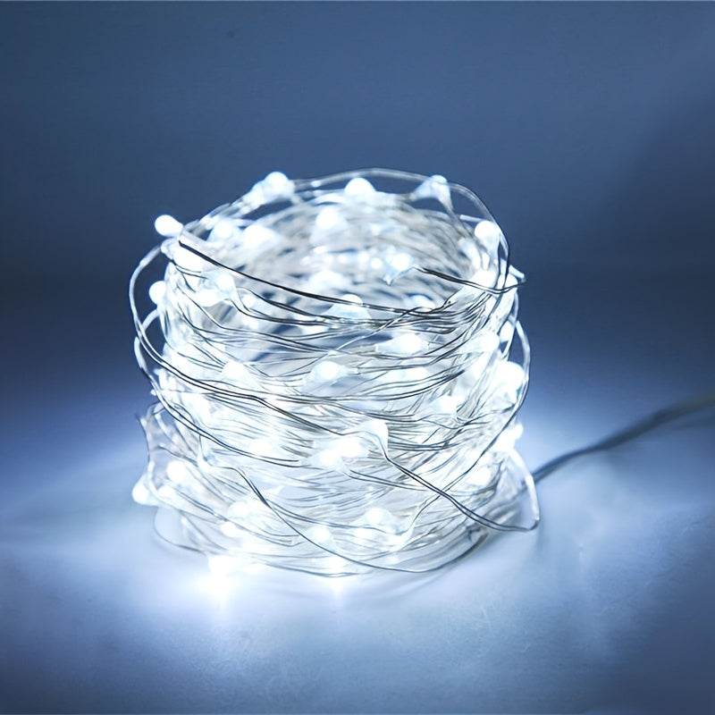 LED Fairy Tale Light, Battery Operated Copper Wire Decorative String Lights, For Outdoor Camping, Garden And Courtyard Decoration, Home Living Room And Bedroom Accessories, For Halloween Christmas New Year Valentine's Day Dec