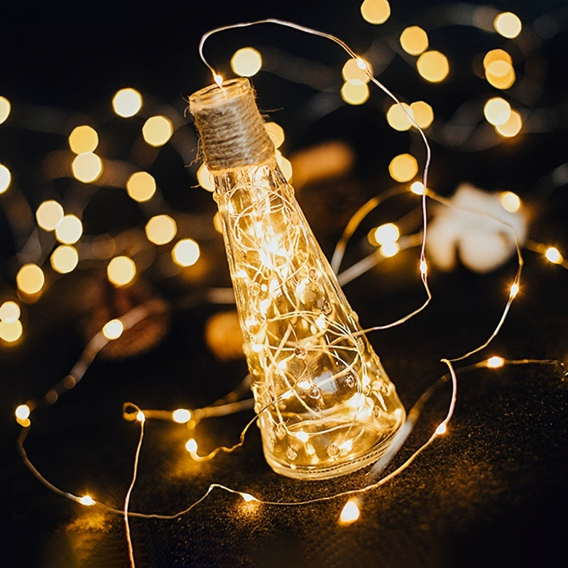 LED Fairy Tale Light, Battery Operated Copper Wire Decorative String Lights, For Outdoor Camping, Garden And Courtyard Decoration, Home Living Room And Bedroom Accessories, For Halloween Christmas New Year Valentine's Day Dec