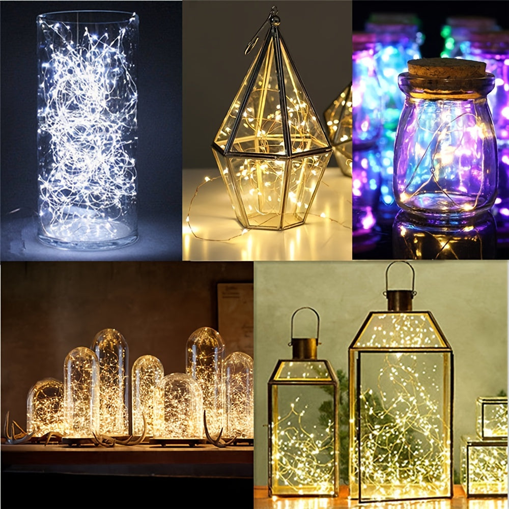 LED Fairy Tale Light, Battery Operated Copper Wire Decorative String Lights, For Outdoor Camping, Garden And Courtyard Decoration, Home Living Room And Bedroom Accessories, For Halloween Christmas New Year Valentine's Day Dec