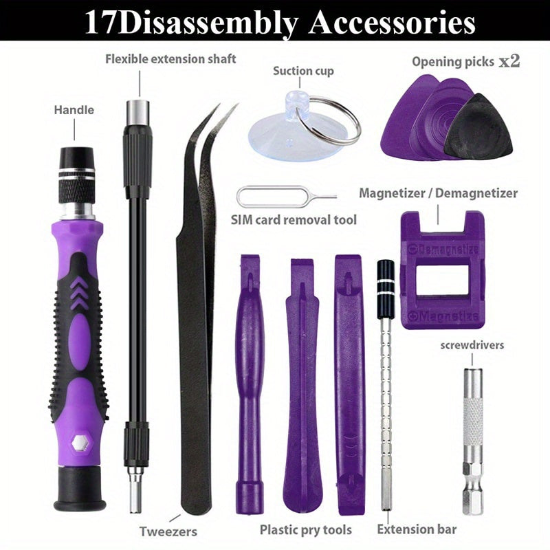 115 In 1 Screwdriver Set Mini Precision Screwdriver Multi Computer PC Mobile Phone Device Repair INSULATED Hand Home Tools