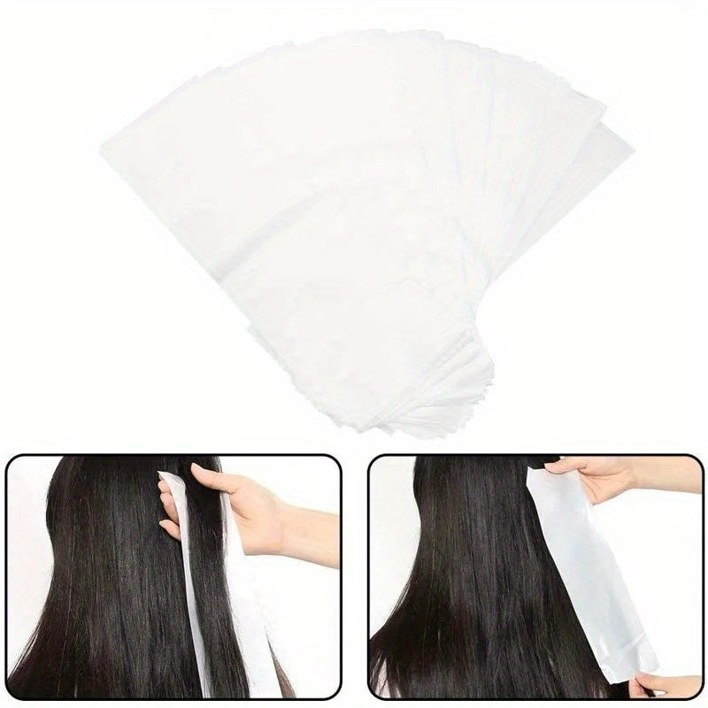 50pcs Reusable Balayage Hair Highlight Sheets - Salon-Grade Hair Coloring Foil Alternative, Precise Control for Balayage & Foil Techniques, Easy Application & Removal, Damage-Free Hair Dyeing System for Sensitive Scalp & Natu