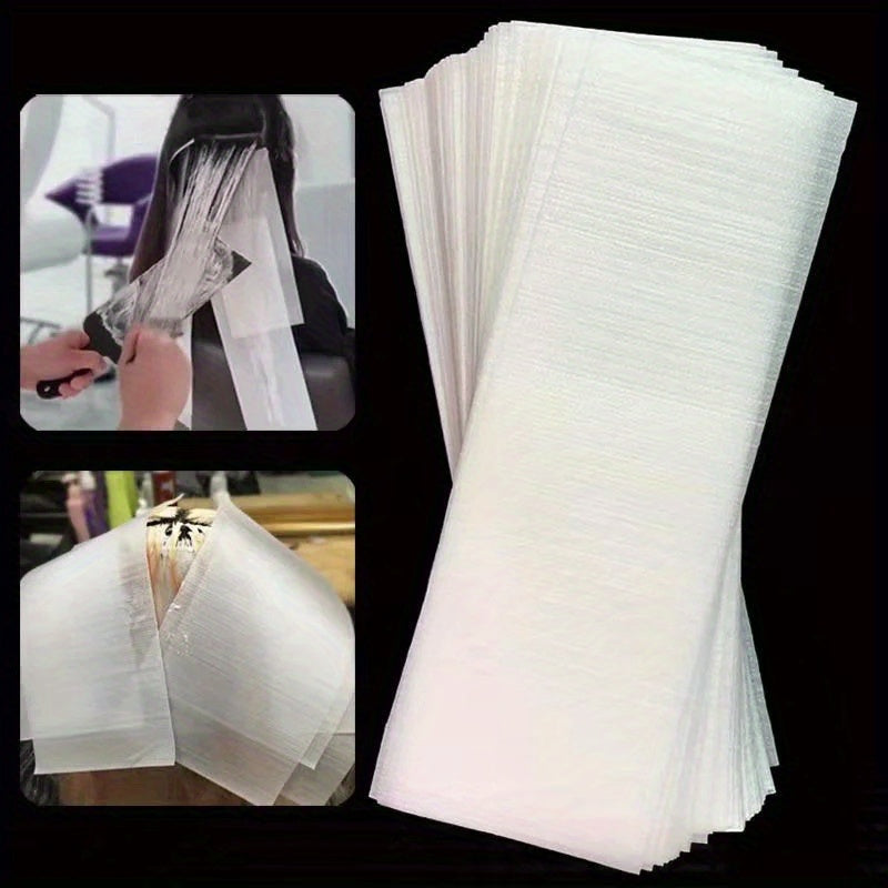 50pcs Reusable Balayage Hair Highlight Sheets - Salon-Grade Hair Coloring Foil Alternative, Precise Control for Balayage & Foil Techniques, Easy Application & Removal, Damage-Free Hair Dyeing System for Sensitive Scalp & Natu