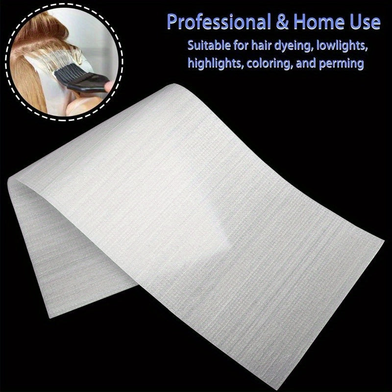 50pcs Reusable Balayage Hair Highlight Sheets - Salon-Grade Hair Coloring Foil Alternative, Precise Control for Balayage & Foil Techniques, Easy Application & Removal, Damage-Free Hair Dyeing System for Sensitive Scalp & Natu