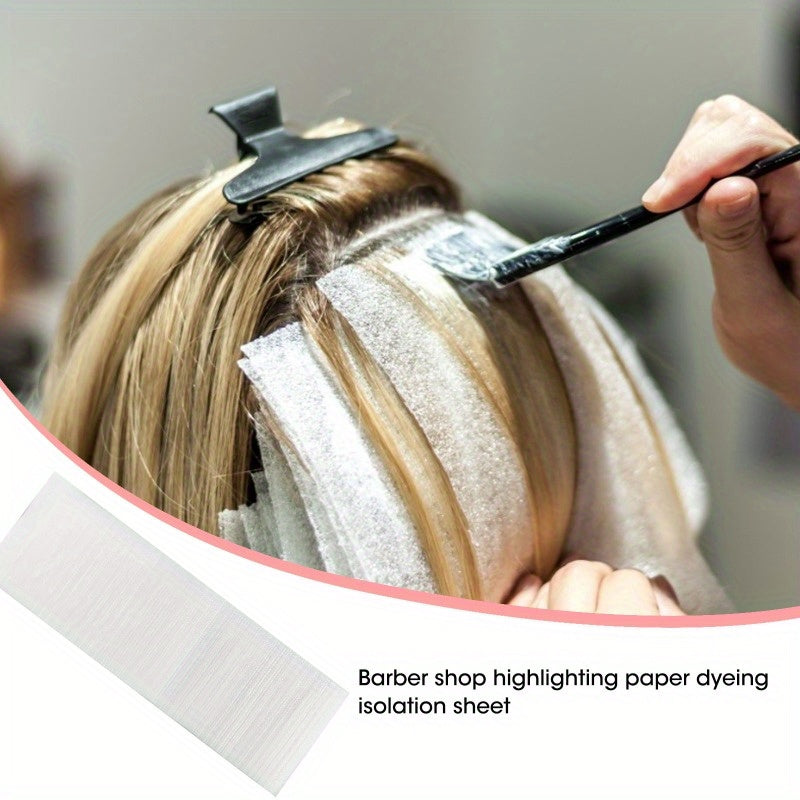 50pcs Reusable Balayage Hair Highlight Sheets - Salon-Grade Hair Coloring Foil Alternative, Precise Control for Balayage & Foil Techniques, Easy Application & Removal, Damage-Free Hair Dyeing System for Sensitive Scalp & Natu