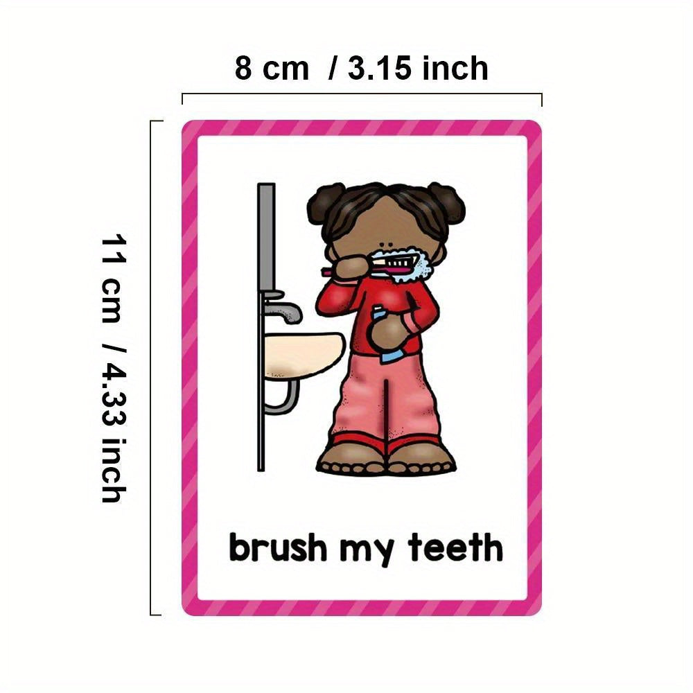12 Themes Learning Flash Cards 386 English Words, Kids Toddler Colors, Shapes and Numbers, Learning Toys, Educational Preschool Flashcards Kindergarten Educational Toys School Supplies gift