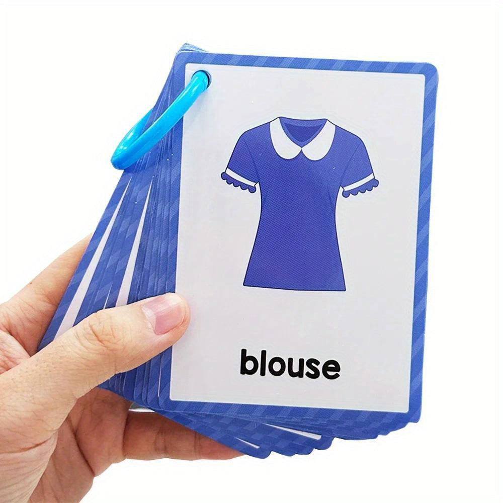 12 Themes Learning Flash Cards 386 English Words, Kids Toddler Colors, Shapes and Numbers, Learning Toys, Educational Preschool Flashcards Kindergarten Educational Toys School Supplies gift