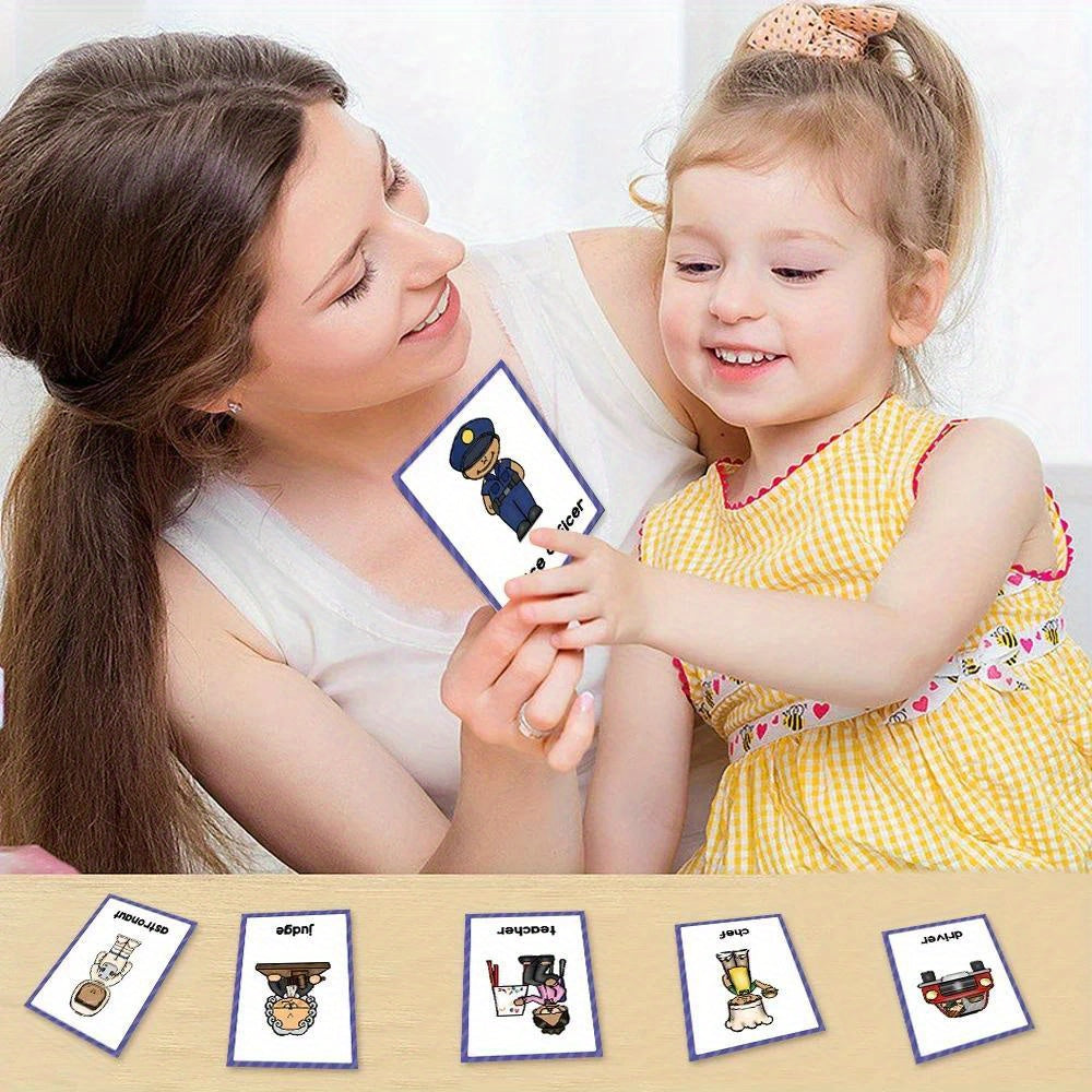 12 Themes Learning Flash Cards 386 English Words, Kids Toddler Colors, Shapes and Numbers, Learning Toys, Educational Preschool Flashcards Kindergarten Educational Toys School Supplies gift