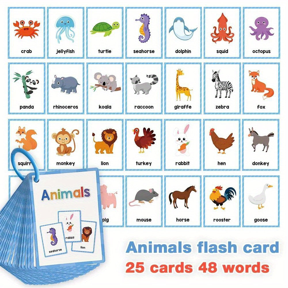 12 Themes Learning Flash Cards 386 English Words, Kids Toddler Colors, Shapes and Numbers, Learning Toys, Educational Preschool Flashcards Kindergarten Educational Toys School Supplies gift