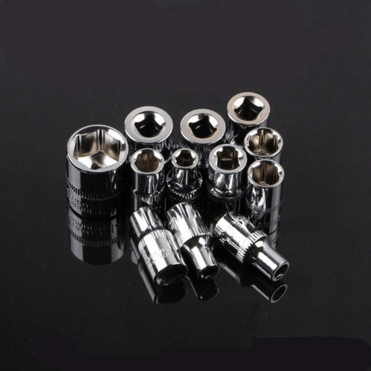 1set 1/4 New Upgrade Wrench Socket Set Hardware Car Boat Motorcycle Bicycle Repairing Tool