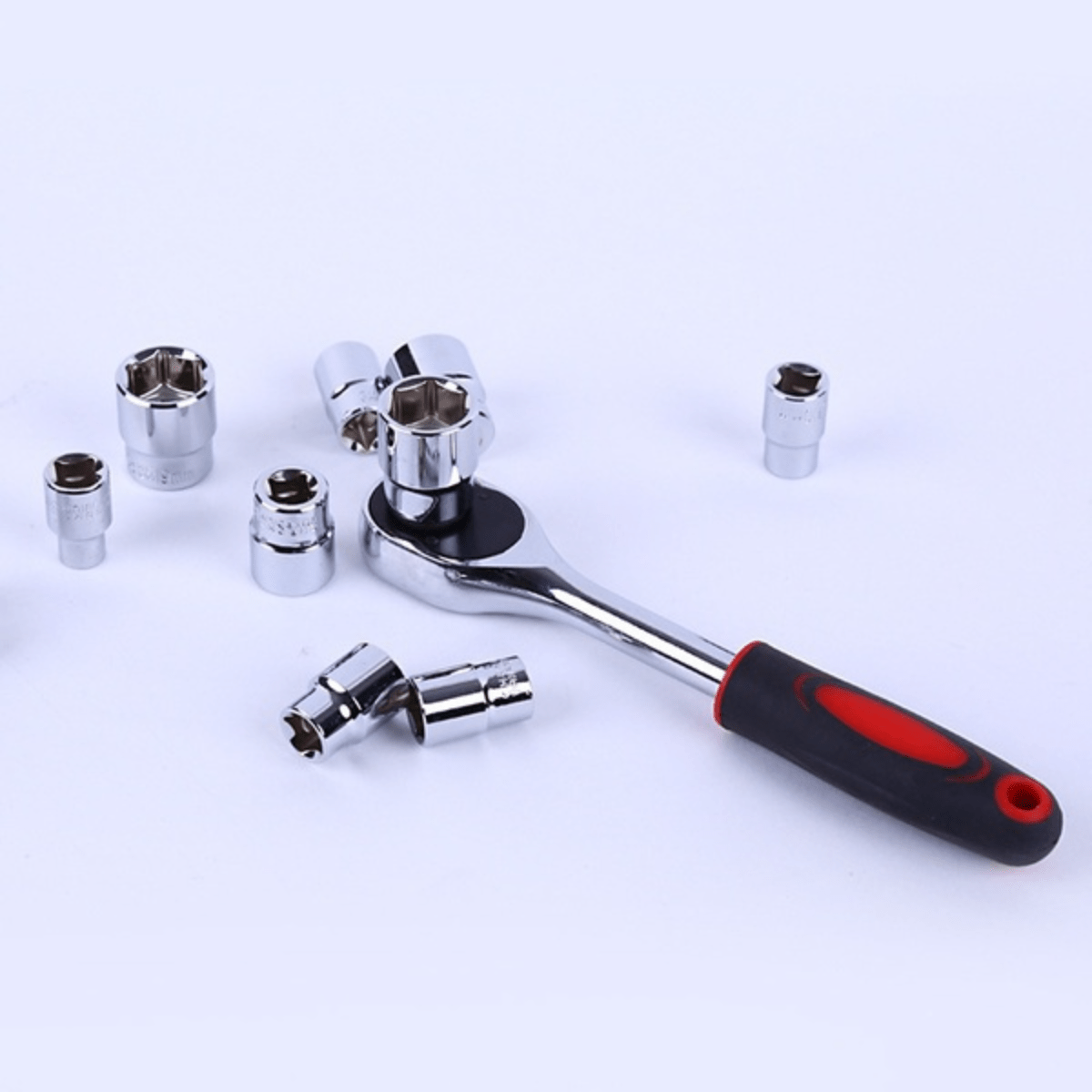 1set 1/4 New Upgrade Wrench Socket Set Hardware Car Boat Motorcycle Bicycle Repairing Tool