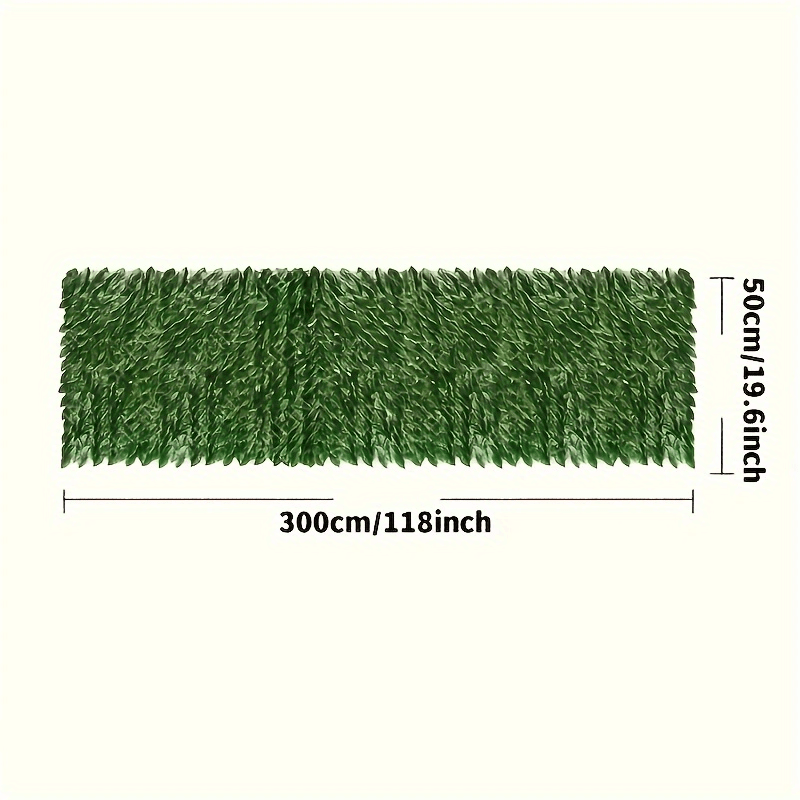 1pc UV-Resistant Artificial Hedge Fence Privacy Screen - Faux Green Leaves Panel For Outdoor Garden Decoration & Balcony Fencing