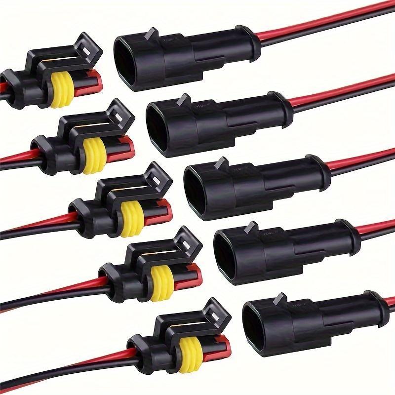 10pcs/5pairs 2 Pin Way Electrical Connector, Male Female Plug Socket Quick Disconnect Plug, for Car Truck, Motorcycle, Boat