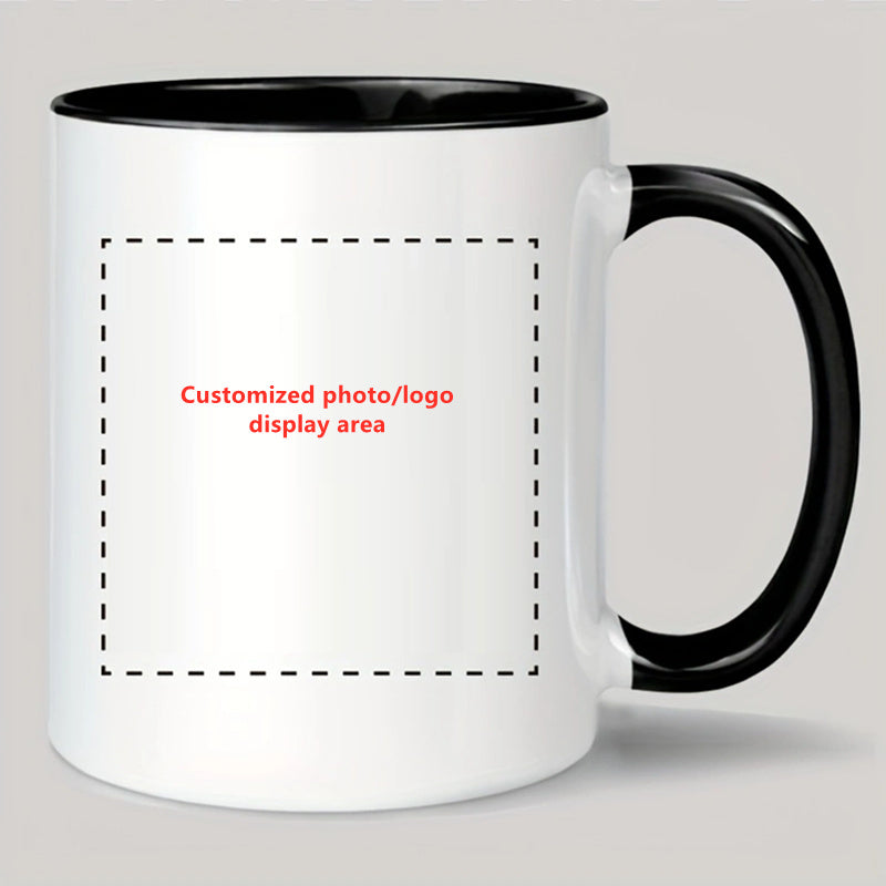 1pc Custom Photo Coffee Mug, 11oz Personalized Mug Picture, Text, Name - Gifts For Boyfriend, Girlfriend, Best Friend, Christmas Gifts, Taza Personalizadas