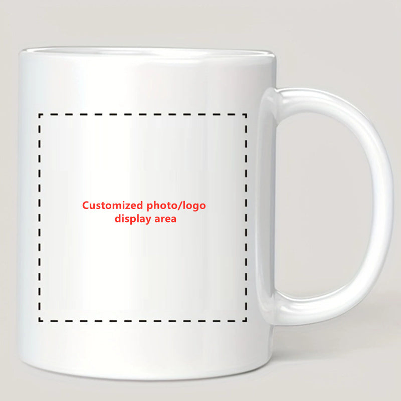 1pc Custom Photo Coffee Mug, 11oz Personalized Mug Picture, Text, Name - Gifts For Boyfriend, Girlfriend, Best Friend, Christmas Gifts, Taza Personalizadas