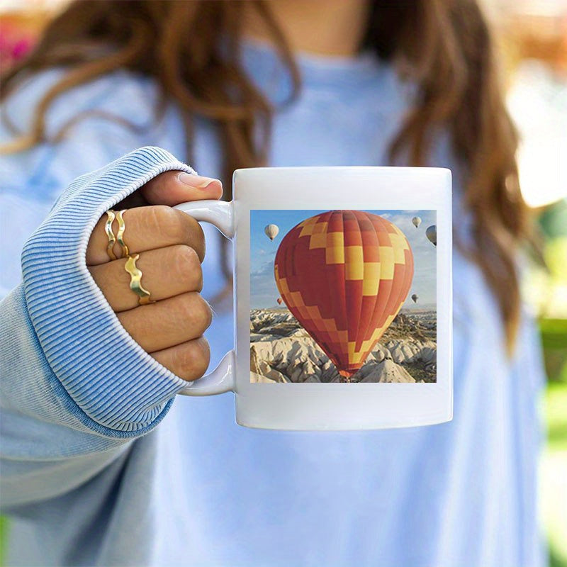 1pc Custom Photo Coffee Mug, 11oz Personalized Mug Picture, Text, Name - Gifts For Boyfriend, Girlfriend, Best Friend, Christmas Gifts, Taza Personalizadas