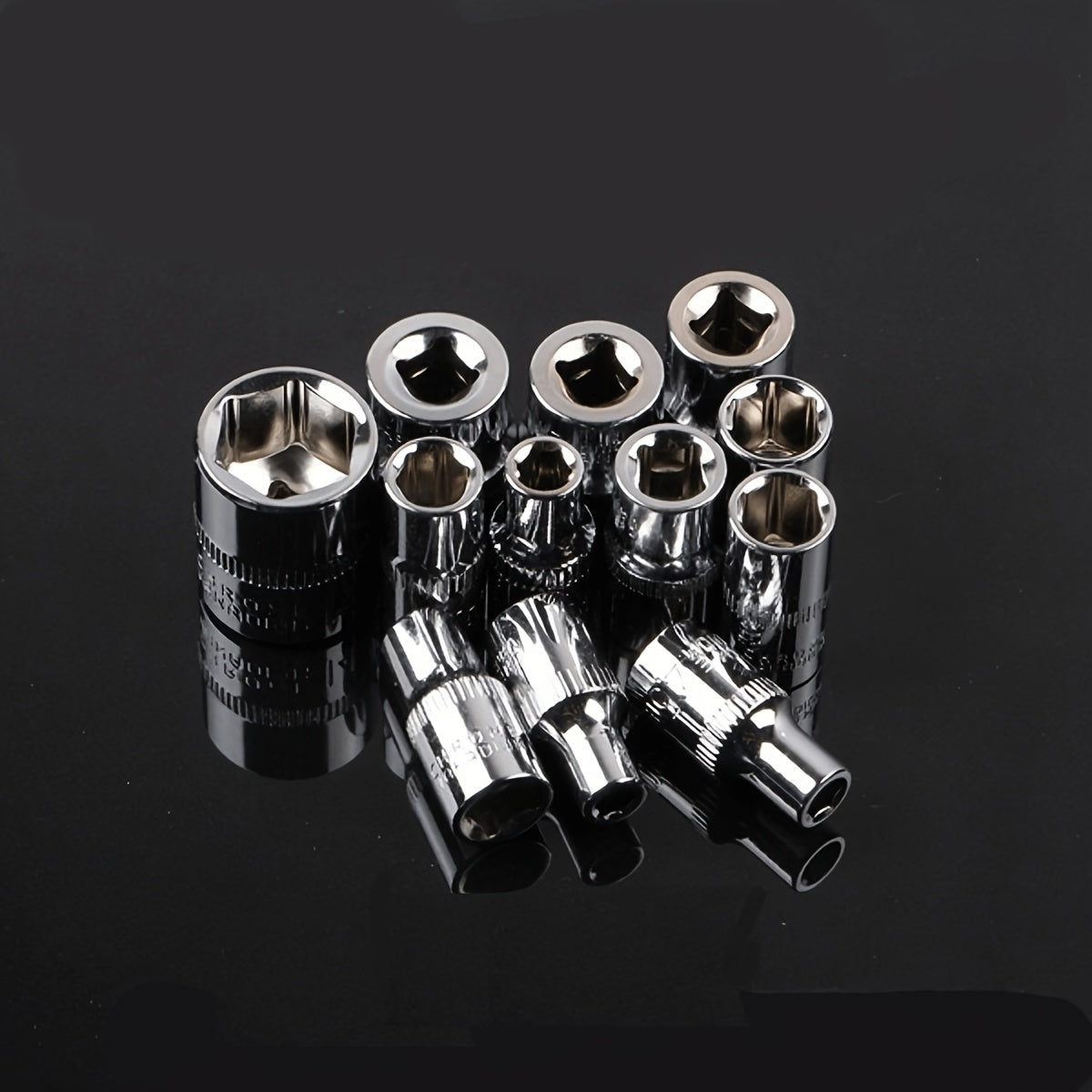 12pcs Socket Set, 1/4 Wrench Socket Set, Hardware Car Boat Motorcycle Bicycle Repairing Tool