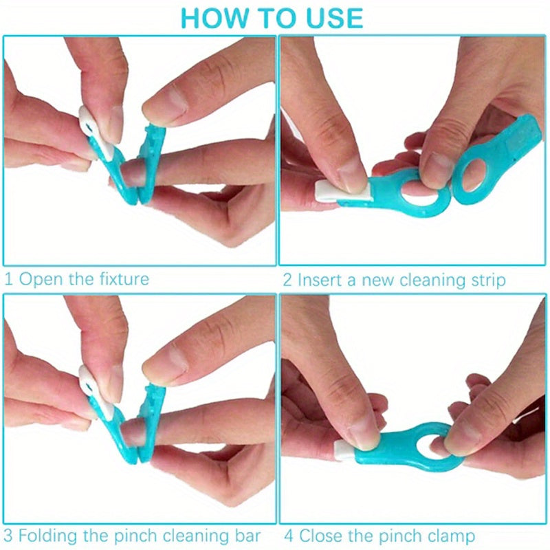 Nano Teeth Whitening Kit With Handle - 5 Strips For Deep Clean & Stain Removal, Gum Health Friendly, Fragrance-Free Personal Care Teeth Whitening Products Teeth Whitening Toothpaste