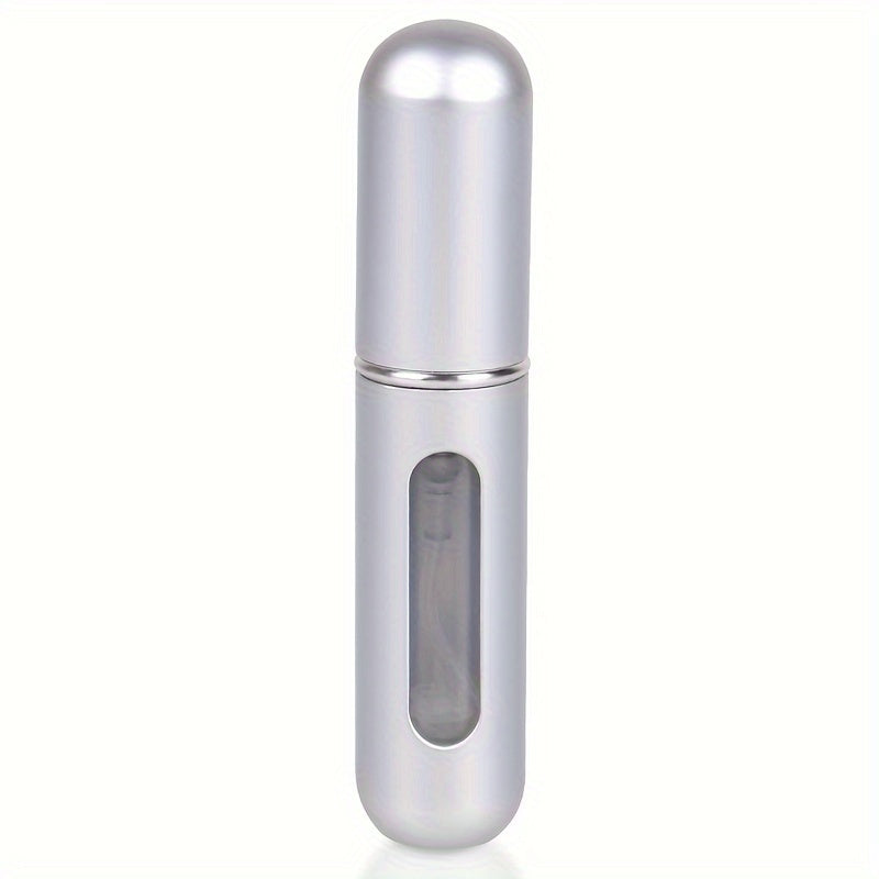 1pc Portable Refillable Mini Perfume Spray Bottle - Leakproof, Bottom Pump Fill, Pocket-Sized Fragrance Dispenser, No Electricity Needed, Freestanding Plastic Material