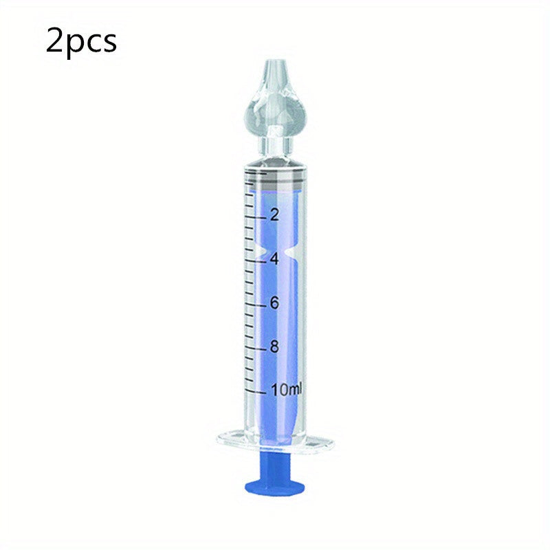 2pcs/set Baby Nasal Irrigations, 10ml Nasal Syringes, Baby Nasal Aspirators, Rhinitis Flushing Tools, Convenient Nasal Washing Devices
