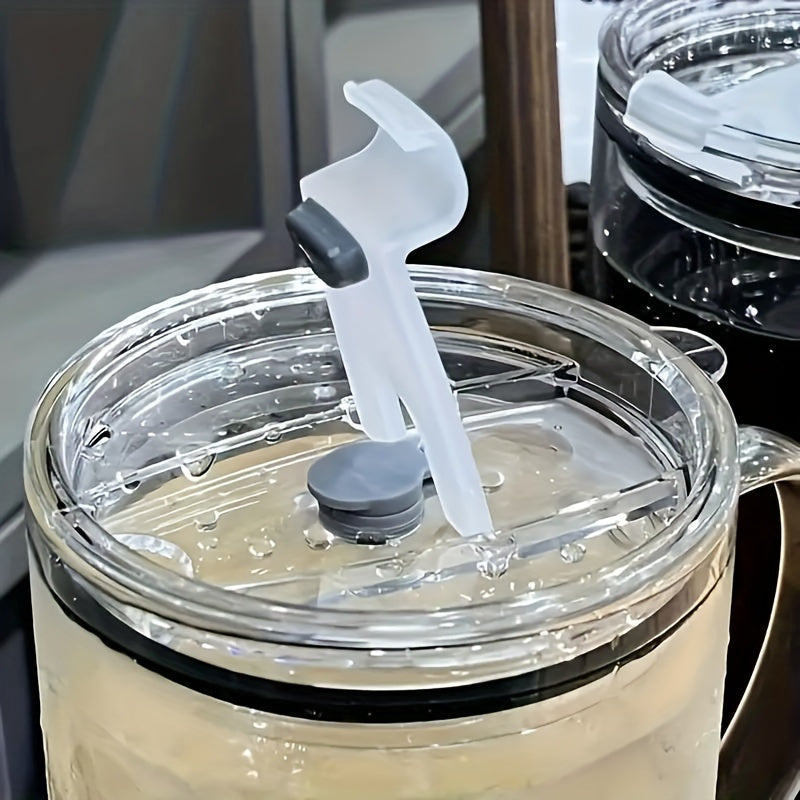 1pc Borosilicate Glass Mug with Lid and Stainless Steel Straw, Large Heavy-Duty Smooth Drinking Jar for Iced Coffee, Beverages, and More - Heat Resistant, Durable Glassware Drink Cup
