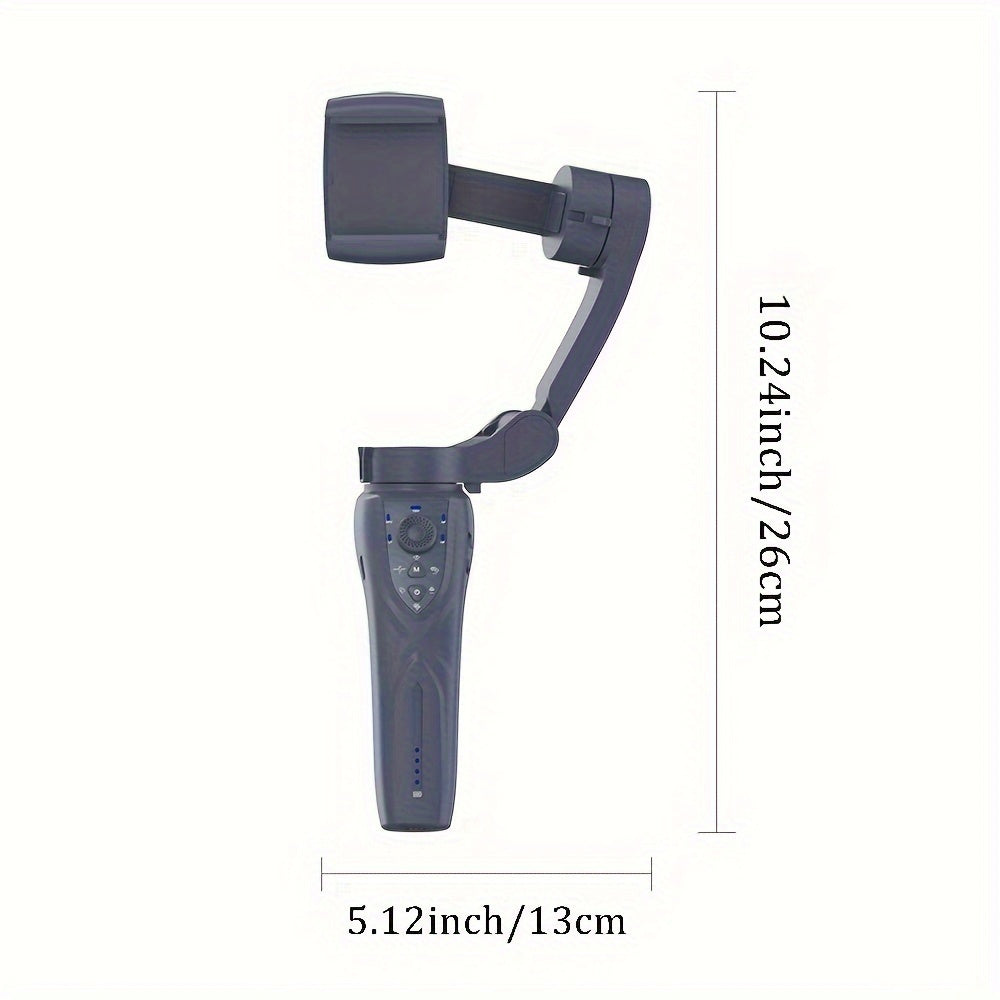 2024 New Magnetic AI Three-axis Anti-shake Video Stabilizer AI Tracking Module, Front Rear Tracking APP, Various Stimulating Gameplay Eighth-generation AI Face Tracking, Gesture Control Face Recognition Beauty Fill Light 3 Co
