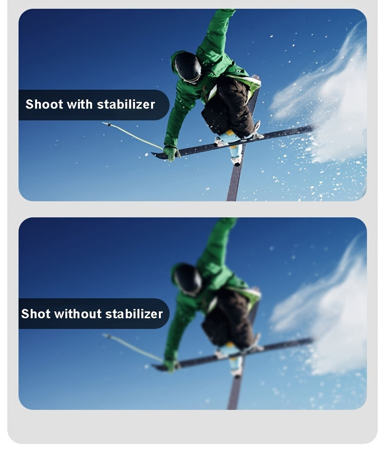 2024 New Magnetic AI Three-axis Anti-shake Video Stabilizer AI Tracking Module, Front Rear Tracking APP, Various Stimulating Gameplay Eighth-generation AI Face Tracking, Gesture Control Face Recognition Beauty Fill Light 3 Co