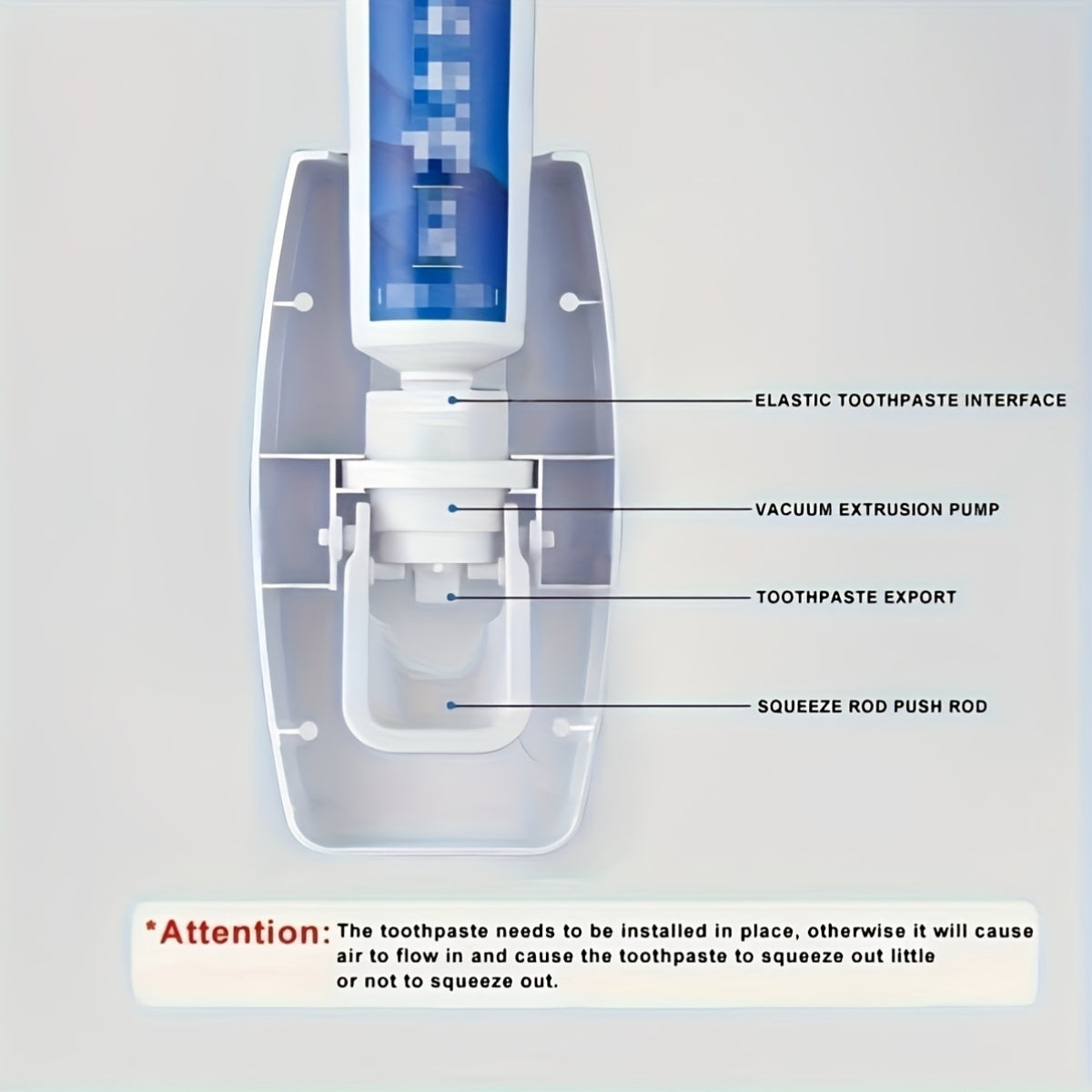 Automatic Toothpaste Dispenser and Toothbrush Holder Set - Plastic, Wall Mounted, Manual Operation, Holds Multiple Brushes, Space Saving Design, Perfect for Bathroom Organization