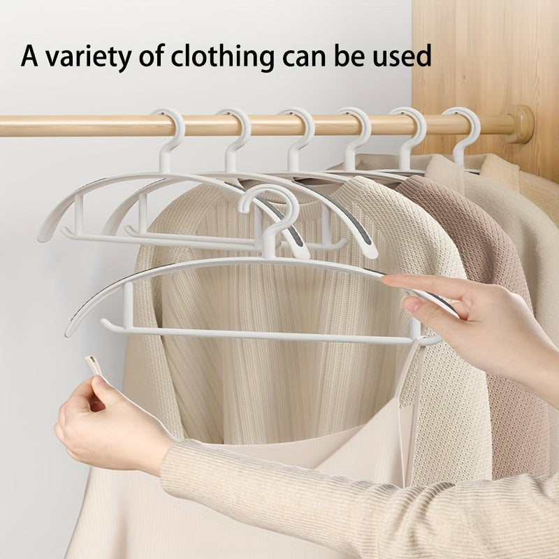 10 Non-marking Hangers - Non-deforming, Non-slip, No Shoulder Corners - Perfect for Drying and Storing Clothes in Your Closet