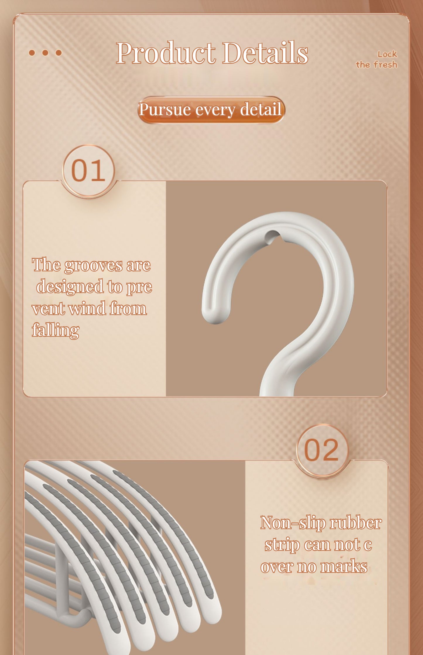 10 Non-marking Hangers - Non-deforming, Non-slip, No Shoulder Corners - Perfect for Drying and Storing Clothes in Your Closet