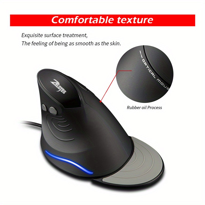 Rato Óptico Vertical Ergonómico T-30 com Cabo
