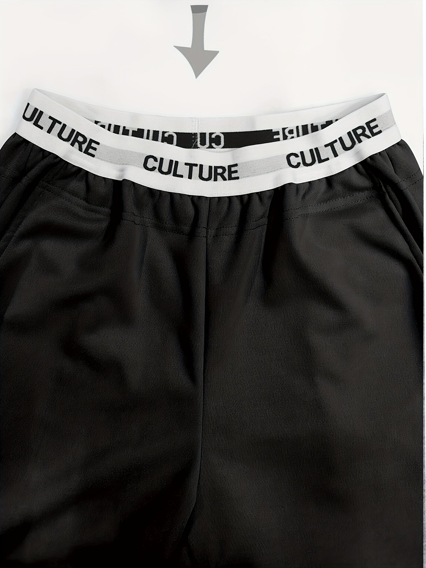 2pcs Women'S High-Waisted Wide-Leg Pants with Heart Letter Print - Casual Loose-Fit Joggers, Solid Color, All-Season Comfort, Pockets, Versatile for Casual Attire