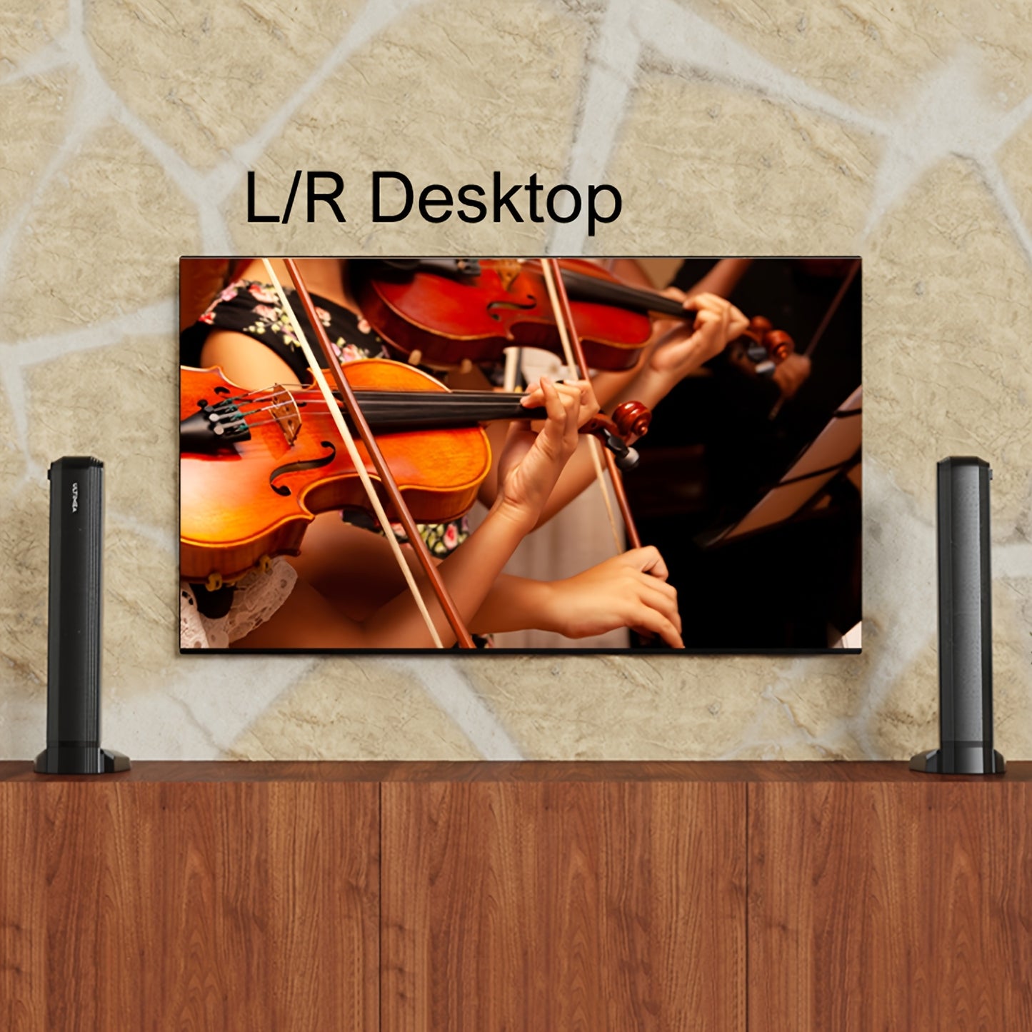 ULTIMEA 2.2ch New-Detachable Design Sound Bars for TV, Peak Power 100W, 2-in-1 Soundbar for TV, Bass Adjustable, 3 EQ Modes, ARC/Optical/Aux/Wall Mount