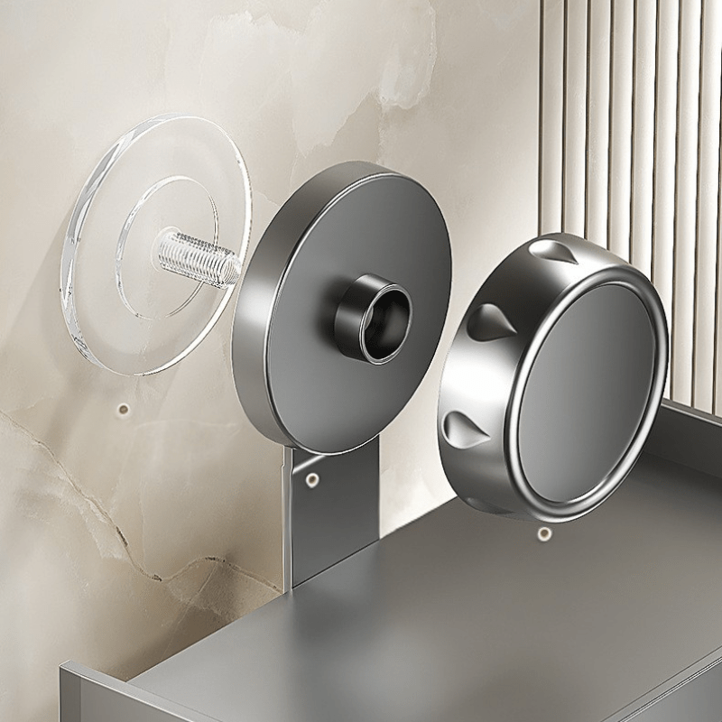 1pc Household Toilet Paper Holder with Storage Box, Suction Cup Wall-Mounted Bathroom Tissue Rack – No Drilling Required. Includes Phone Stand for Convenient Use in the Home or Shower Room, Toilet Tissue Holder for Bathroom