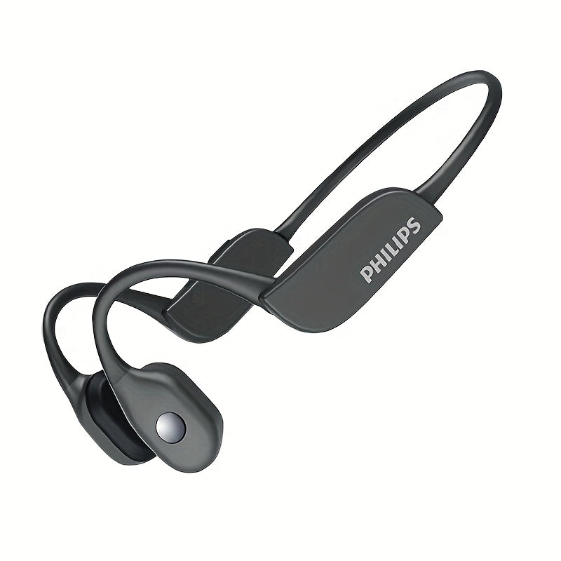 PHILIPS wireless open-ear non-in-ear headphones, sports running fitness cycling headsets, wireless ultra-long battery life hanging ear bone sensing TAA3609 AI call noise reduction, spatial stereo sound effect high-quality hea