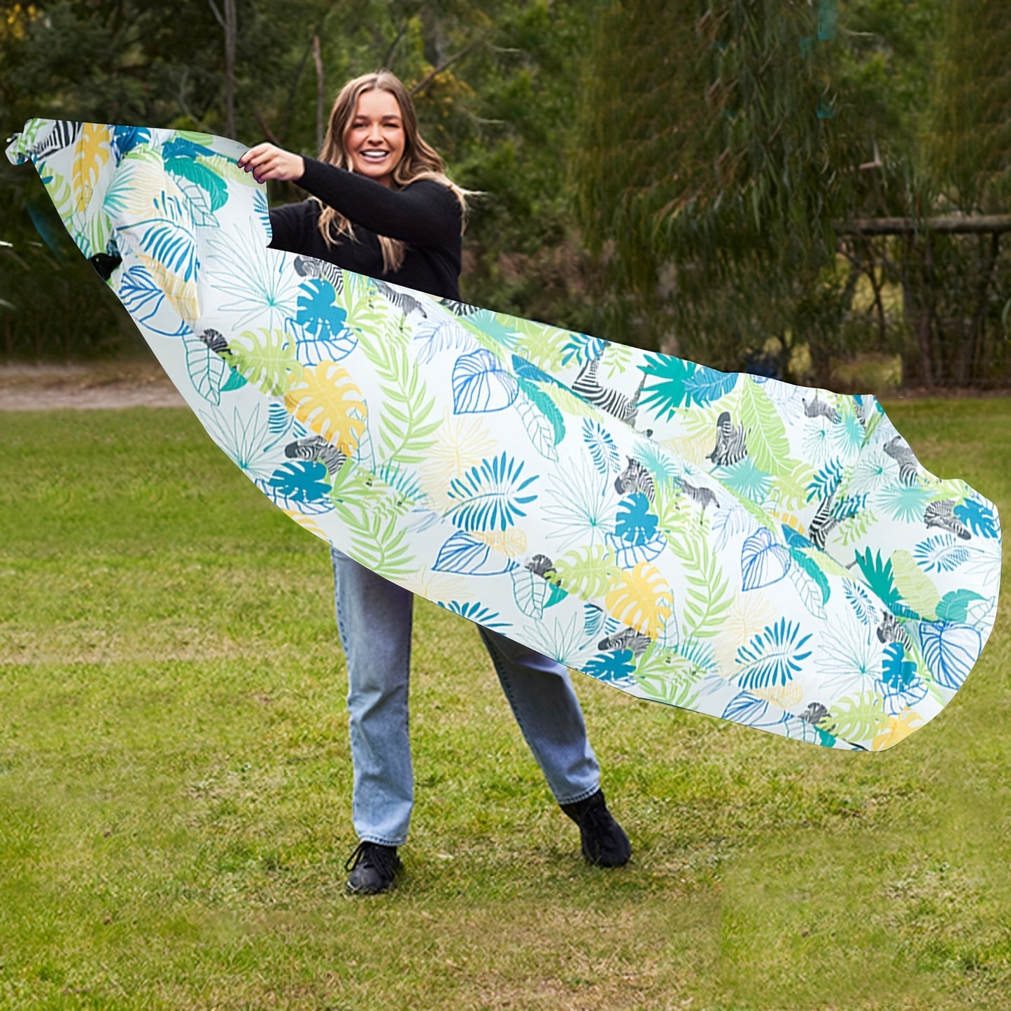 1pc Large Inflatable Sofa Chair - Heavy-Duty Oxford Fabric Portable Air Bed/Seat, Foldable Self-Inflating Couch for Adults &, No Needed, Ideal for Camping, Beach, Music Festivals, Backyard (Takes Air from Mouth, Chaise Pliant