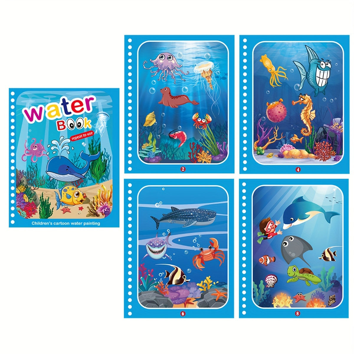 1pc Reusable Coloring Book Drawing Book Painting Drawing Toys Toys For Christmas Halloween Gifts Easter Gift