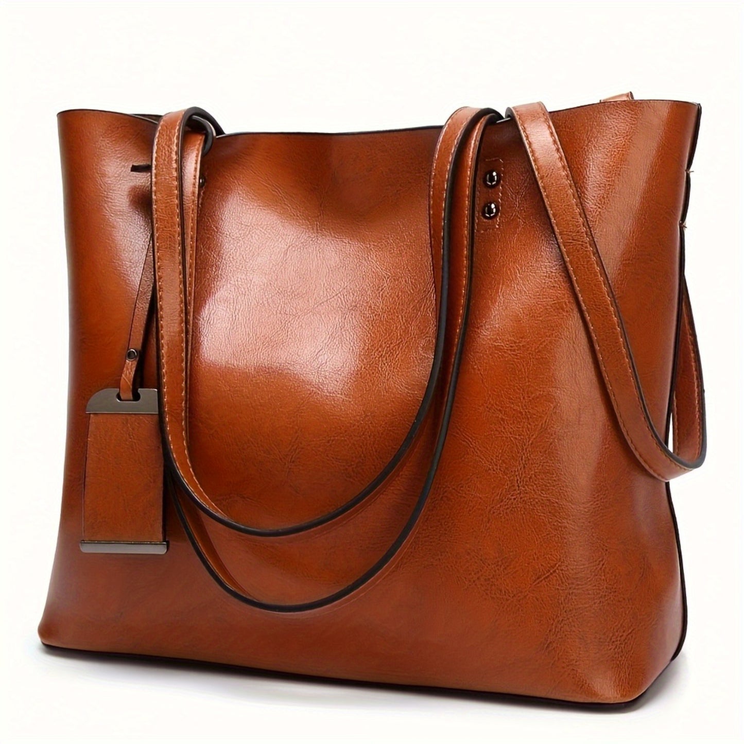 Women's Synthetic Handbag with Laptop Compartment & Detachable Strap - Golden-Tone Hardware, Zipper Closure, Spacious Work Bag for Travel, Business Meetings, Everyday Use - Available in Brown, Black, Red, Pink, Navy, Burgundy