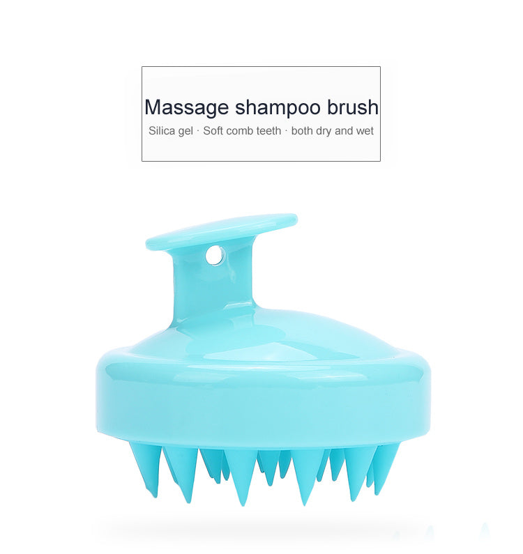 Soft Silicone Bristles Hair Care Head Brush - Massage & Exfoliate Your Scalp for a Healthy, Dandruff-Free Look!