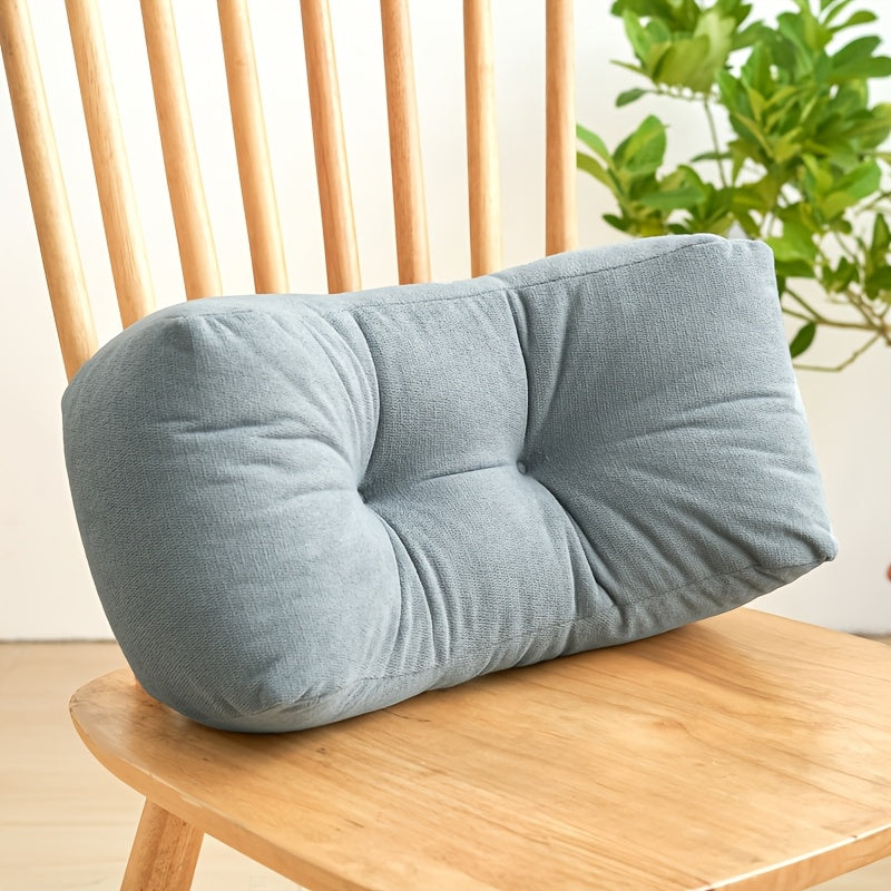 1pc Gorgeous Lumbar Pillow for Napping, Student Backrest Cushion, Chair Cushion, Office Sleeping Pillow