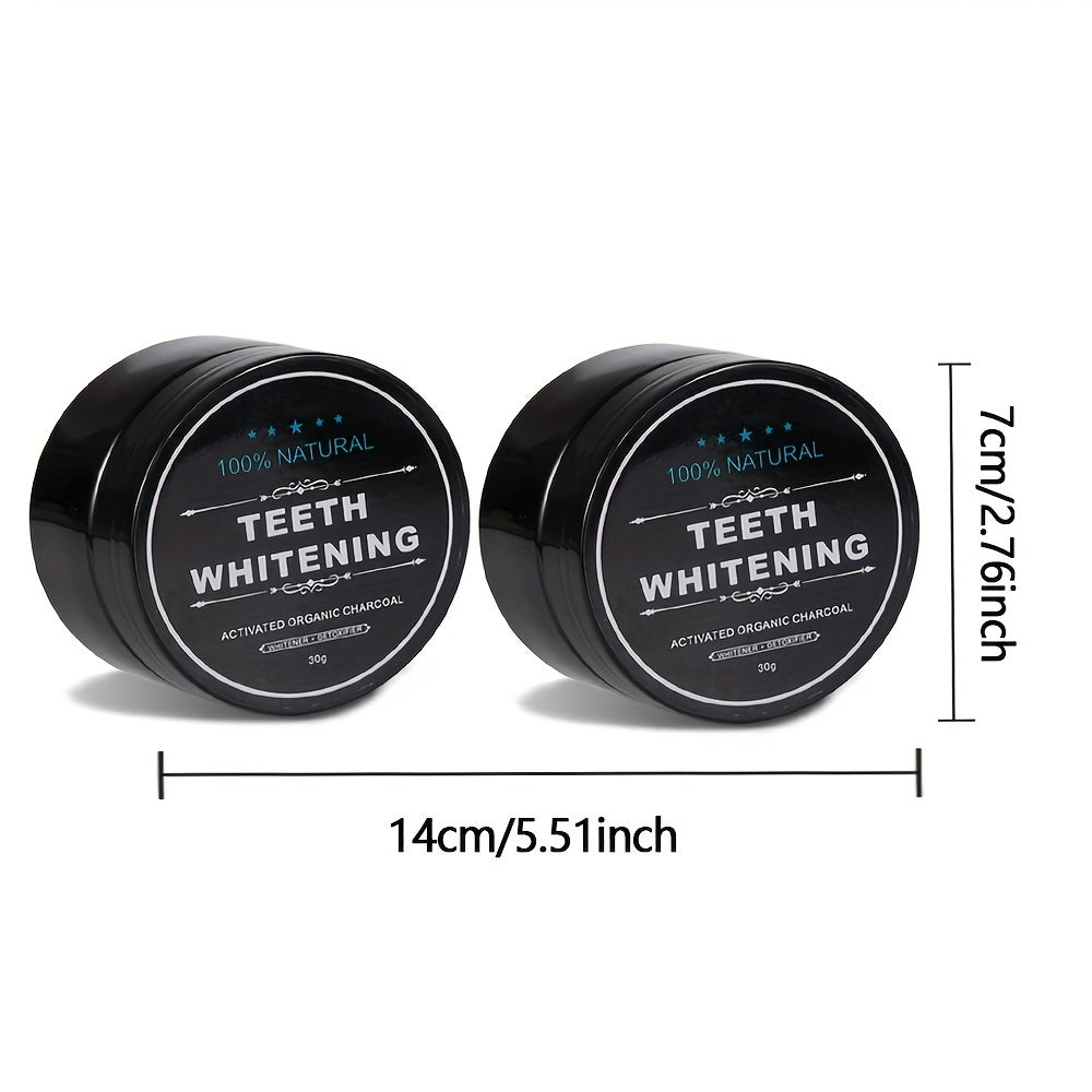 100% Natural Activated Organic Charcoal Teeth Whitening Powder - Deep Clean, Fresh Breath, Suitable for Daily Use
